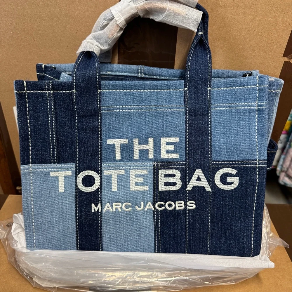Marc Jacobs The Denim Medium Tote Bag - Picture 10 of 13